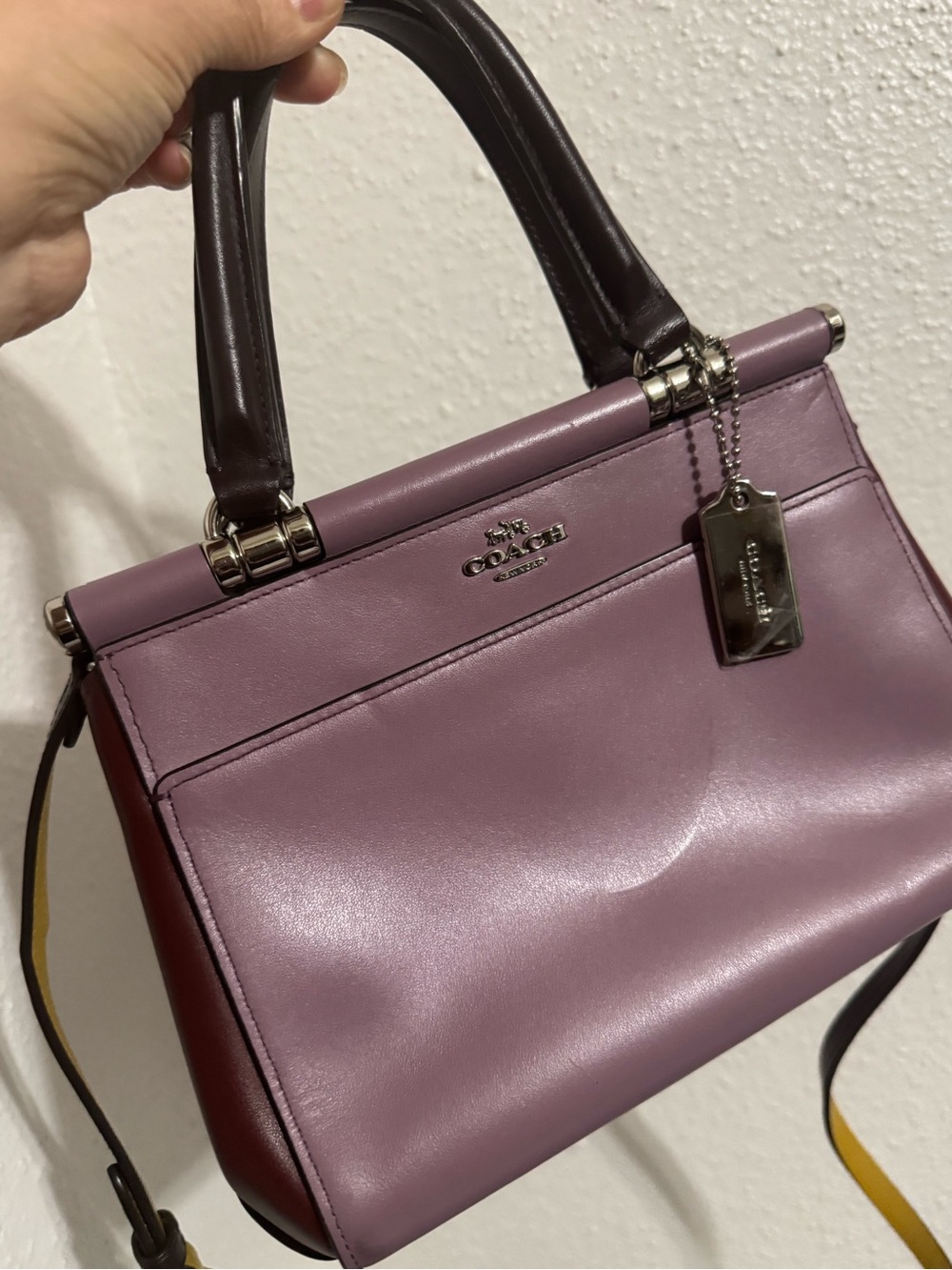 Coach Grace 20 Colorblock Two-Tone bag.
